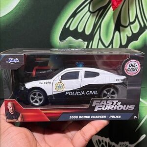 Ada Police Cruiser Toy Car - Black and White